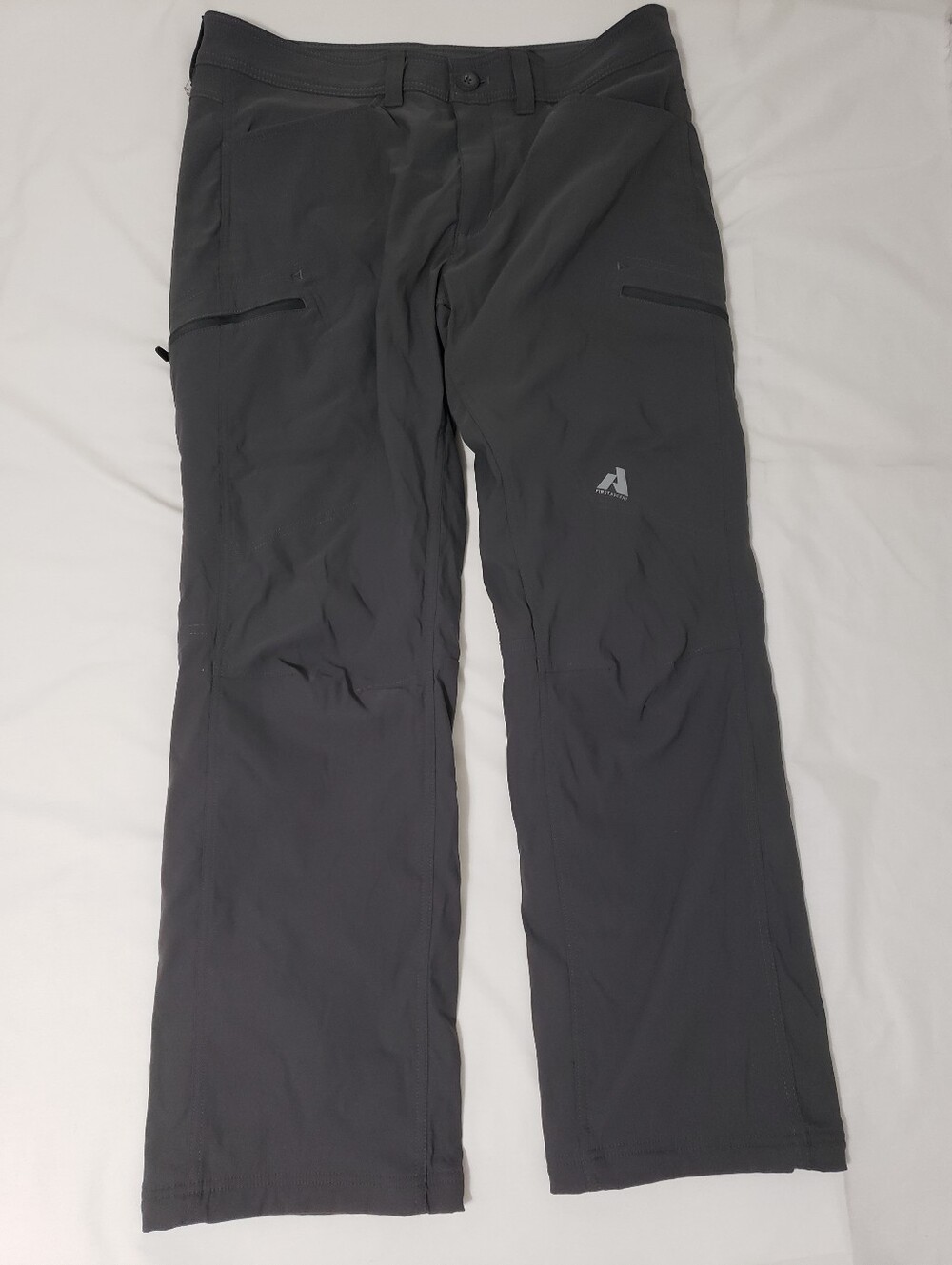 Eddie Bauer First Ascent Men’s 33x30 Gray Fleece Lined Hiking Pants Stretch
